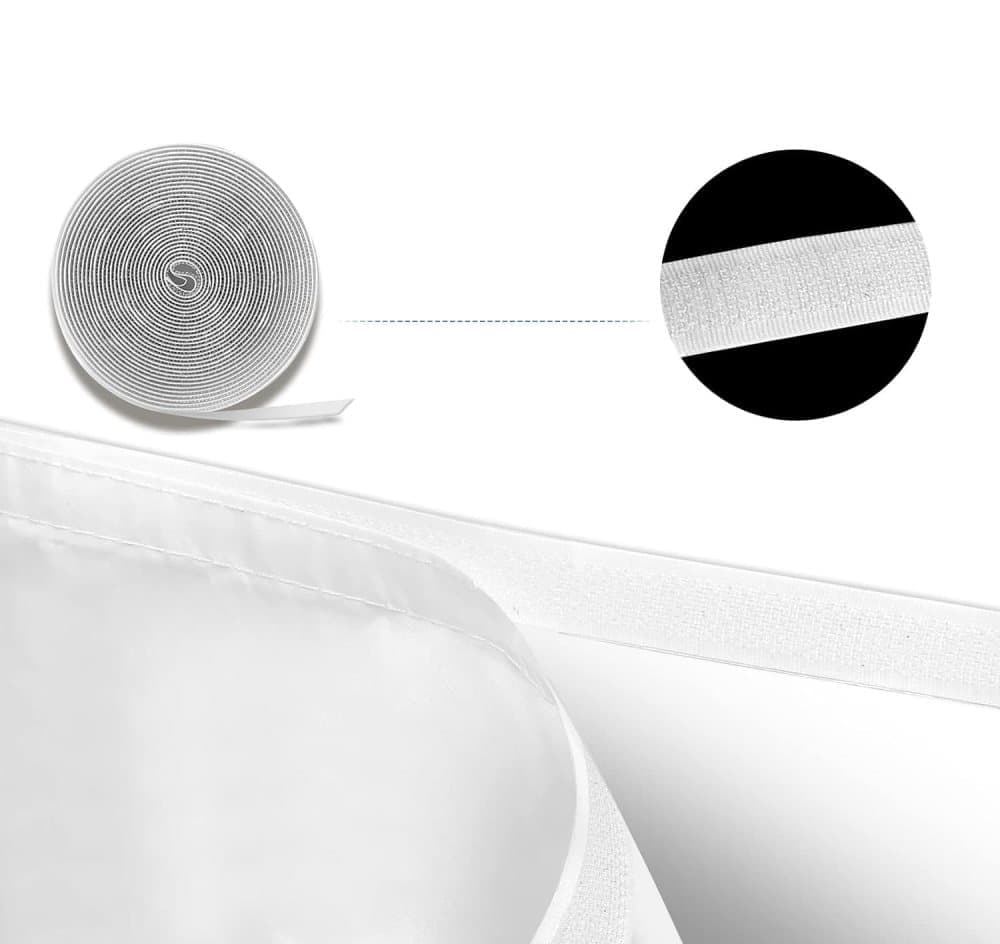 Energy-saving waterproof air conditioning door seal with zipper, easy to handle protective balcony door seal