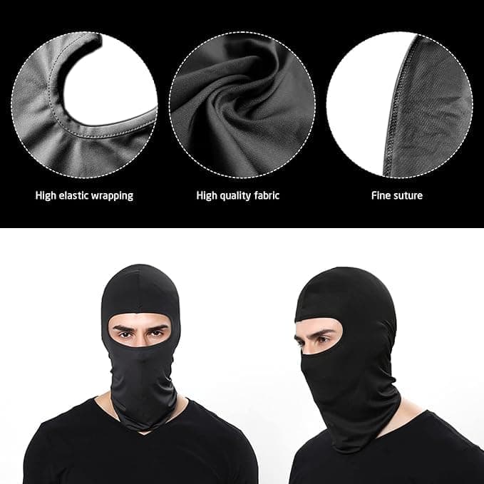 1-Pack Black Balaclava Ski Mask MC Hood