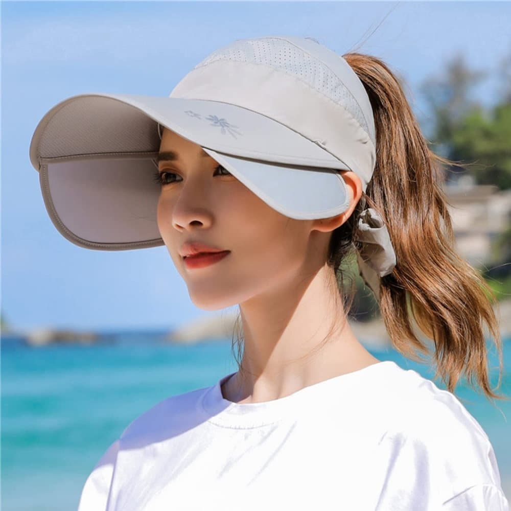 Women's Sun Hat Wide Brim UV Protective Golf Hat for Outdoor, One Size