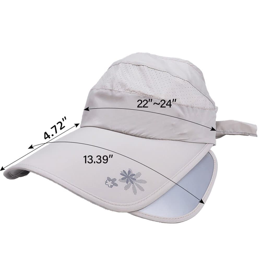 Women's Sun Hat Wide Brim UV Protective Golf Hat for Outdoor, One Size