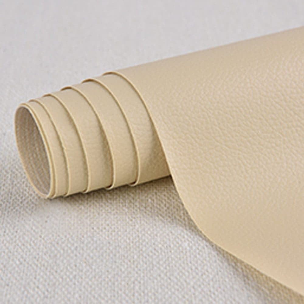 50 Self-Adhesive Repair Patches for Artificial Leather, 10x10cm, Yellow