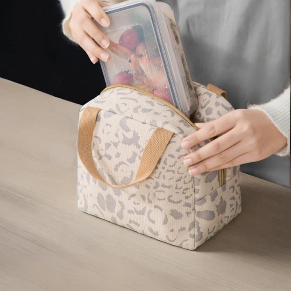 Insulated Lunch Bag Reusable Portable Small Cooler for Food, Office Gym Beach Travel, Yellow
