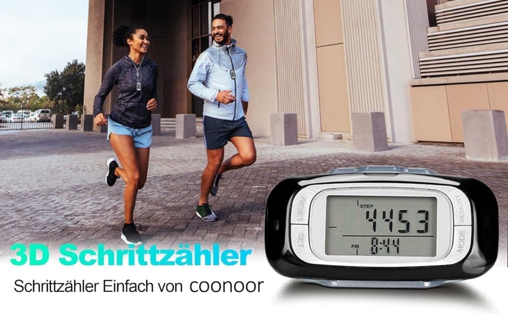 3D Pedometer with Large Easy-to-Read Display, Steps Distance Calories Tracking, No App Needed, 9 Month Battery Life for Elderly and Exercise Tracking