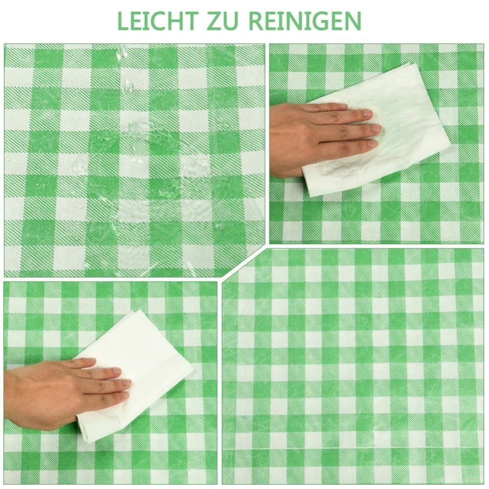 Waterproof Picnic Mat Foldable with Carrying Handle, Durable for Camping Beach Park Outdoor, 100x150cm, Green