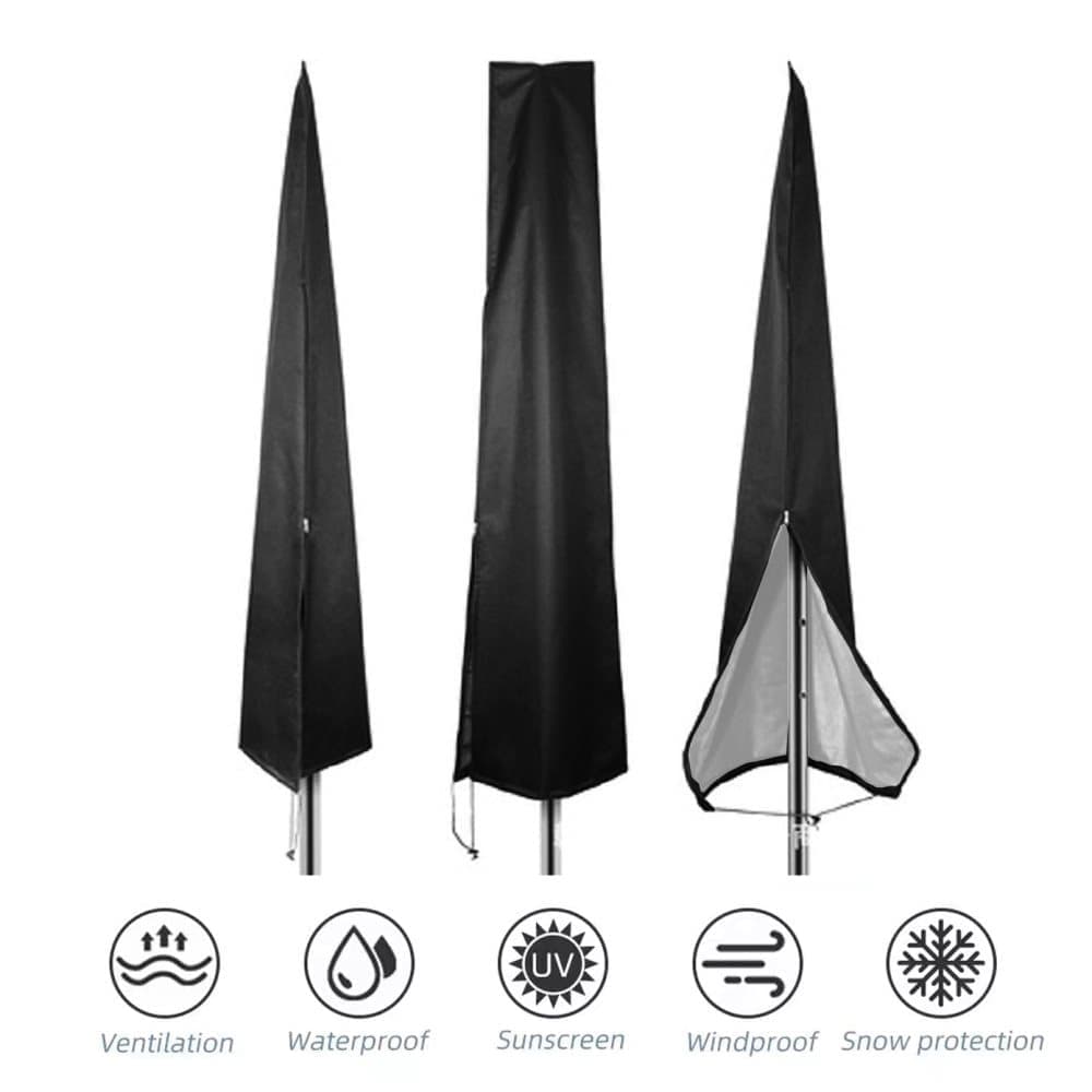 Waterproof Dustproof UV-Protected Parasol Cover, 240x57x57cm