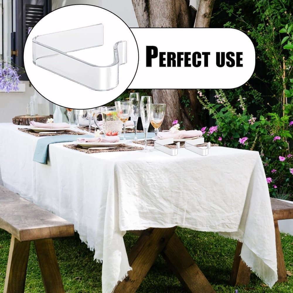 12pcs plastic tablecloth clips for thick tables, garden table camping picnic, compatible with most brands, 12cm