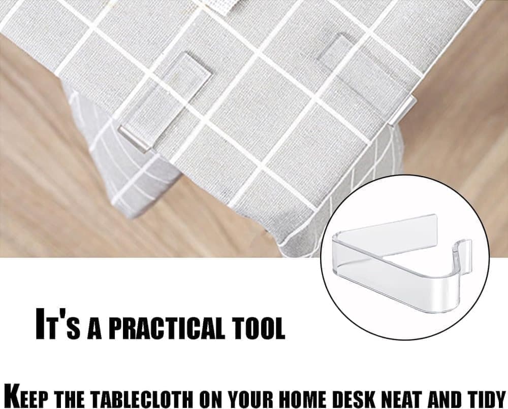 12pcs plastic tablecloth clips for thick tables, garden table camping picnic, compatible with most brands, 12cm