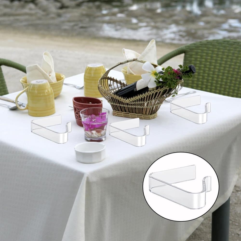 12pcs plastic tablecloth clips for thick tables, garden table camping picnic, compatible with most brands, 12cm