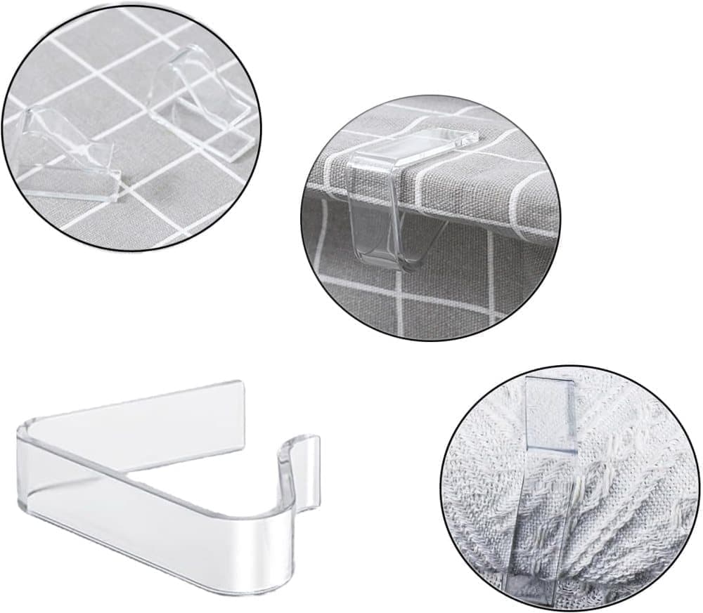 12pcs plastic tablecloth clips for thick tables, garden table camping picnic, compatible with most brands, 12cm