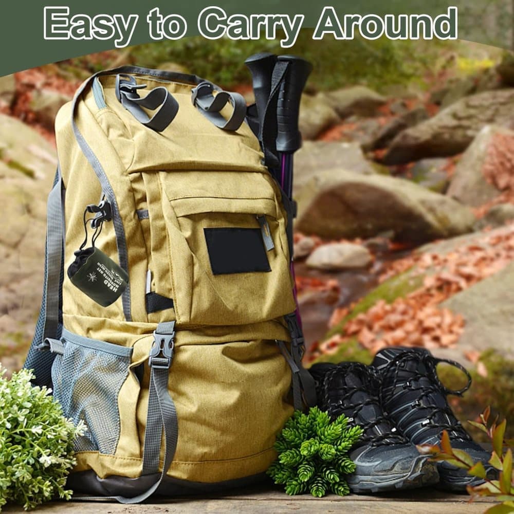 4 pcs Mosquito Net for Hat, Dark Green, Waterproof Adjustable Ultra-fine with Storage Bag, for Fishing Hiking Camping Garden