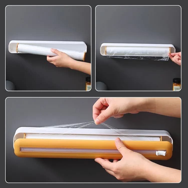 Aluminum Foil Cutter Holder 36x7x5cm, Black