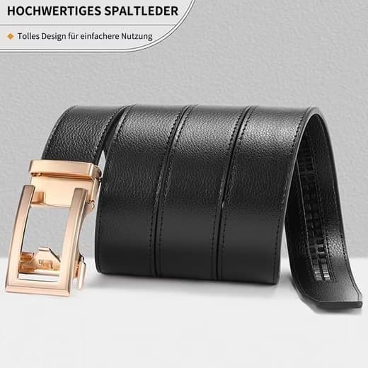 Leather Belt Unisex 3.5 cm with Adjustable Buckle, 115/125 cm, Yellow