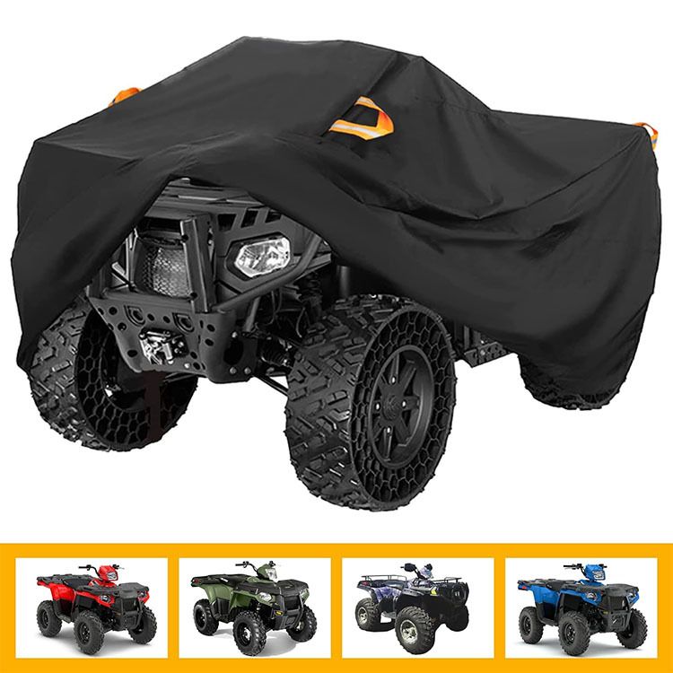 210D ATV Cover - Waterproof and Sunscreen Beach Car Cover, Four-Wheel Off-Road Vehicle Cover(XXL（220*98*106CM）)