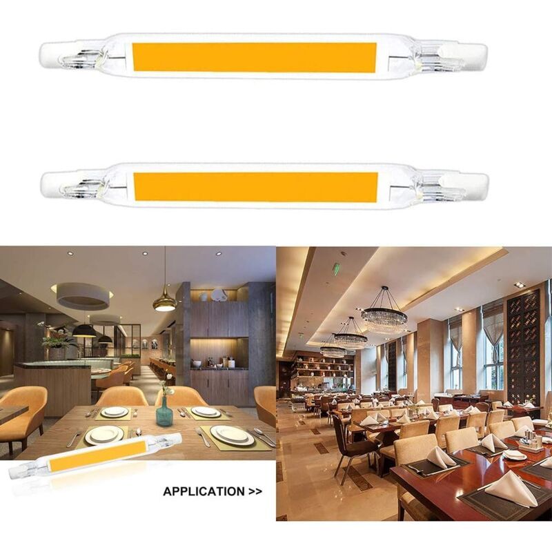 R7S LED Bulb, 78 mm 230V 5W Warm White, Non Dimmable COB Linear Lamp