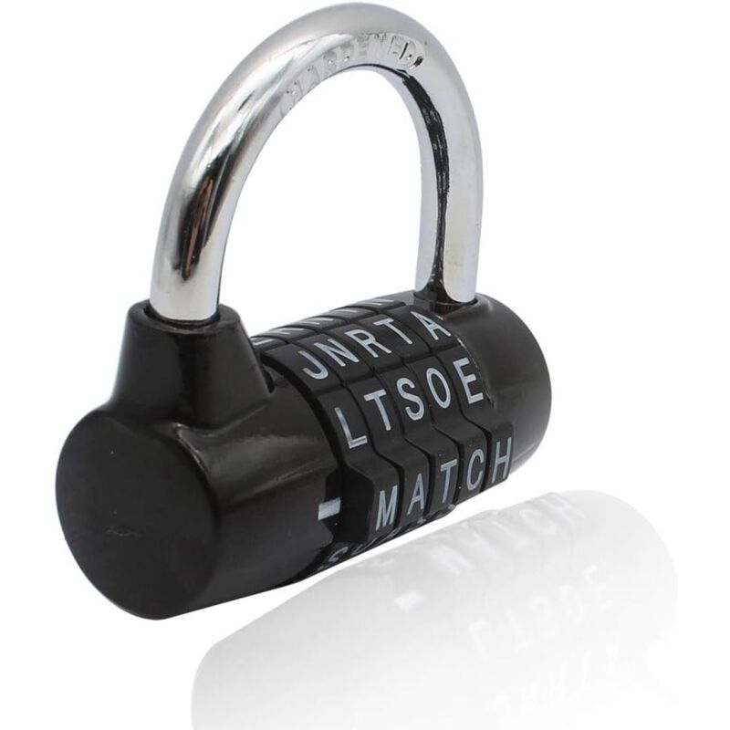 Combination Padlock, Waterproof Rustproof Code Lock, 5 Letter Padlock