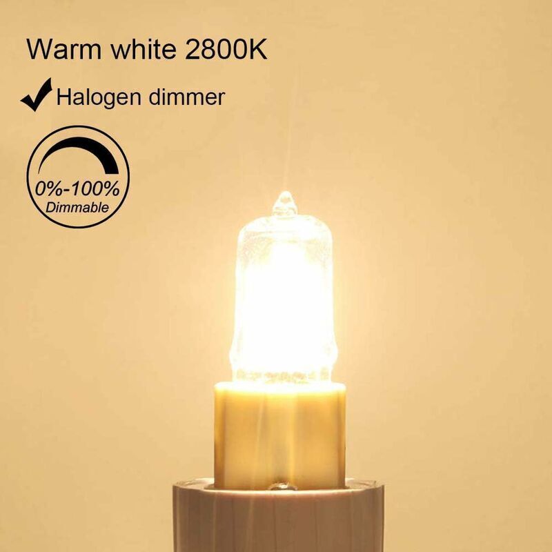 10 Pack G9 Oven Bulb, 40W 230V 300 Degree C, Dimmable Warm White, 480LM