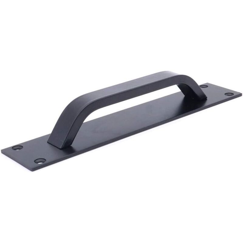 2 Pack Sliding Door Handle, Aluminum Alloy Cabinet and Cupboard Handle, Black, 20 x 4 cm