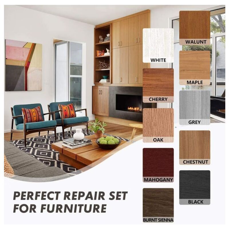 21 Pack Furniture Touch Up Pens, Felt Marker Repair Kit for Stains, Scratches, Wood Floors and Tables