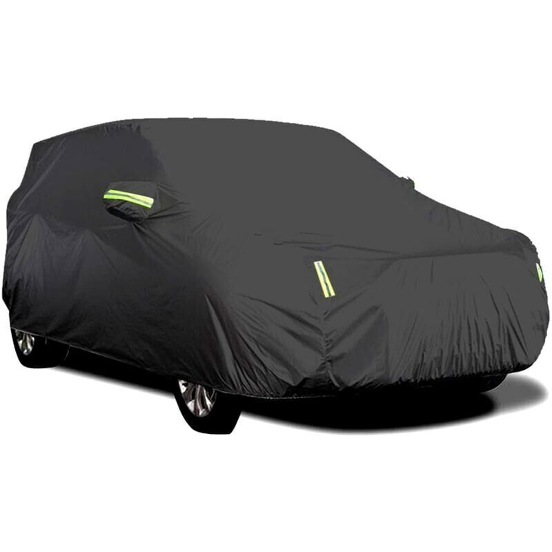 Outdoor Car Cover, Breathable Anti UV Dust and Snow Resistant, Black, 4.8 x 1.8 x 1.5 m