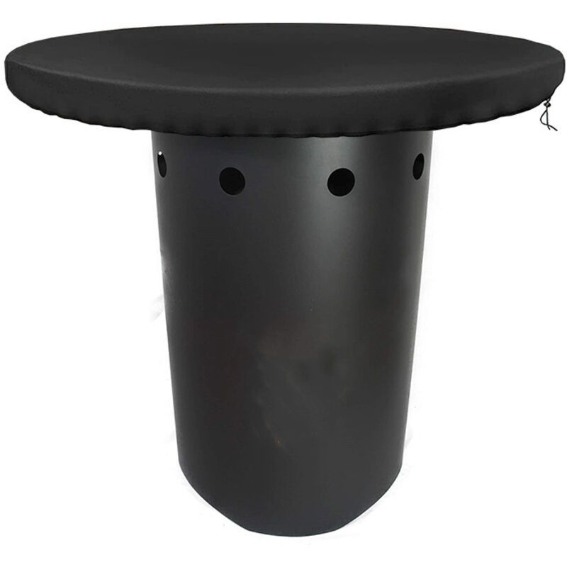 Fire Pit Cover, 420D Waterproof Anti UV Protective Cover, Diameter 100 cm