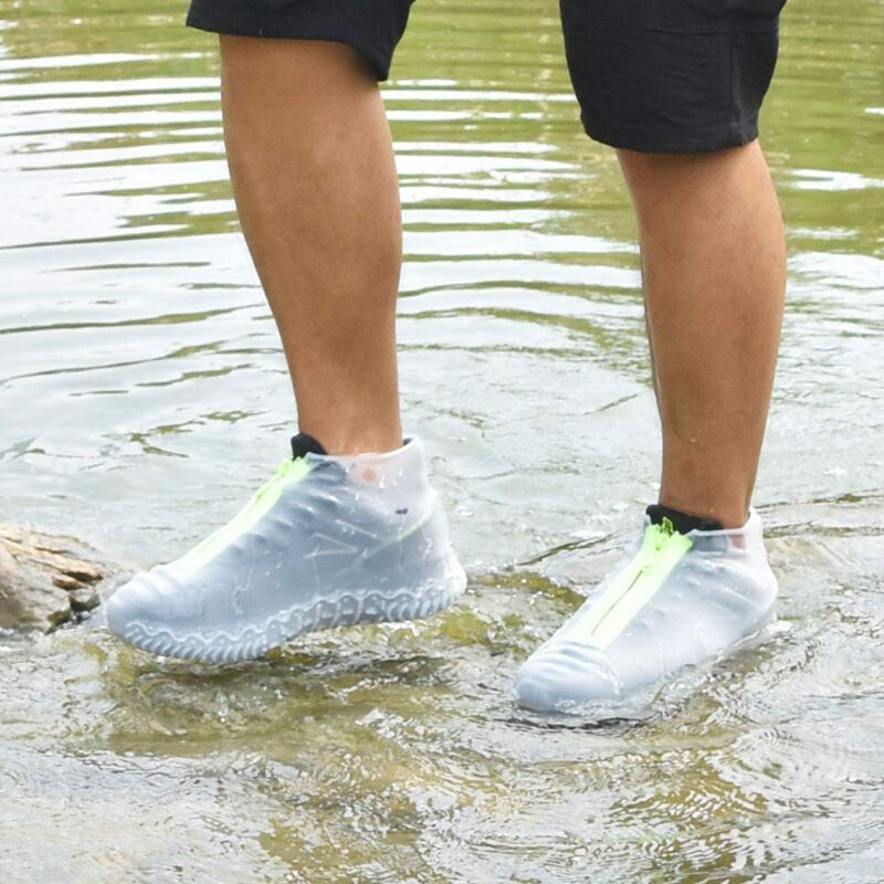 Reusable Silicone Shoe Covers with Non Slip Reinforced Sole, L 39 to 42