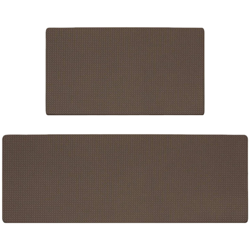 Brown Non-Slip Kitchen Mats , Easy Clean Stain Resistant Kitchen Rugs for Sink, Laundry, Office（40*60*0.8cm）