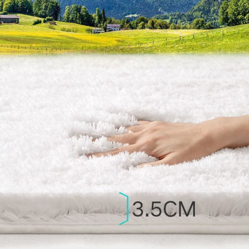 Ultra-soft and absorbent bathroom mat | 3.5cm thick, antibacterial and non-slip TPR material, machine washable, quick-drying, suitable for showers, bathtubs and entryways (brown,15.75*23.62in)
