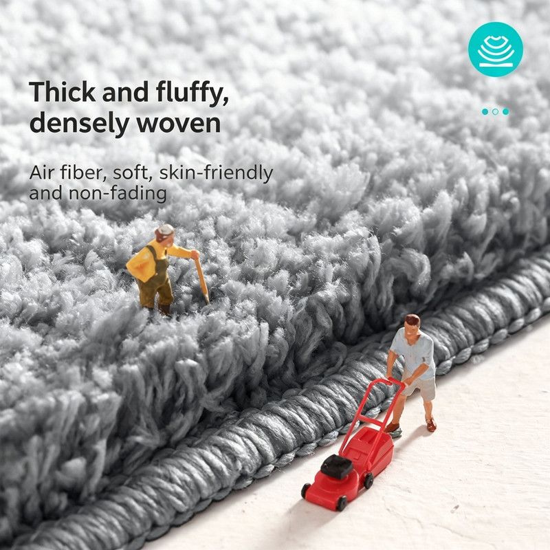 Ultra-soft and absorbent bathroom mat | 3.5cm thick, antibacterial and non-slip TPR material, machine washable, quick-drying, suitable for showers, bathtubs and entryways (dark beige, 19.69*31.5in)