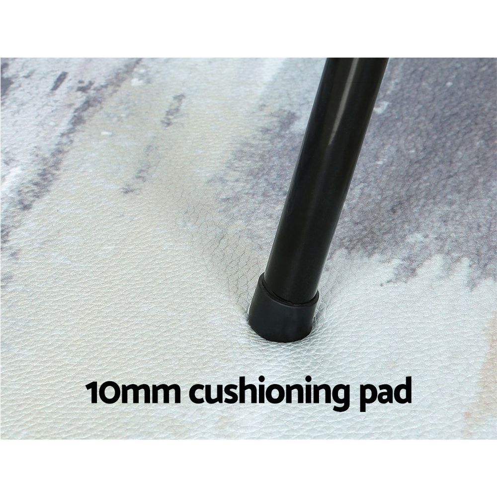 Non-Slip PVC Kitchen Floor Mat 45 x 75 cm, Waterproof Rug, Abstract Marble Pattern