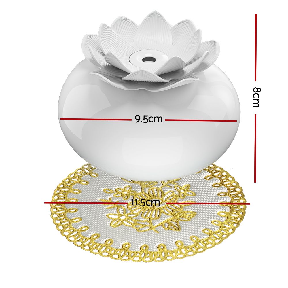 Lotus Aroma Diffuser 200 ml, Ultrasonic Aromatherapy Humidifier