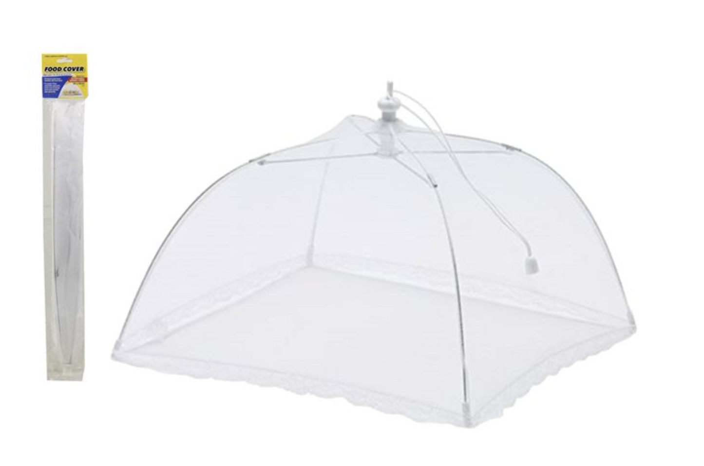 15 Inch Mesh Food Cover, Collapsible Lace Tent for BBQ and Kitchen Insect Protection