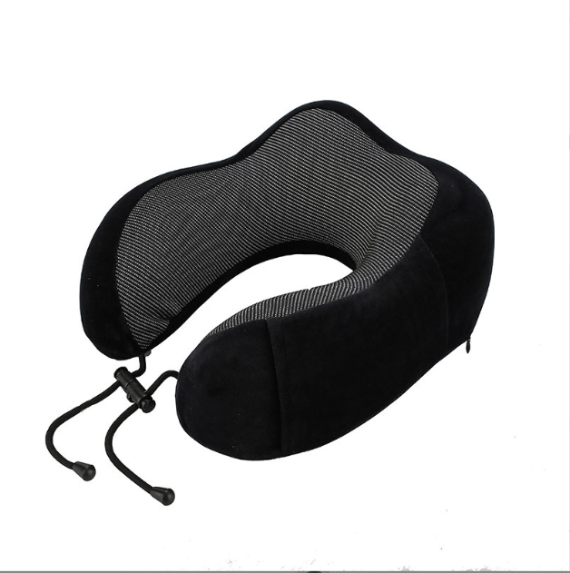 U-Shaped Travel Memory Foam Pillow, Rebound Neck Support Headrest for Sleeping