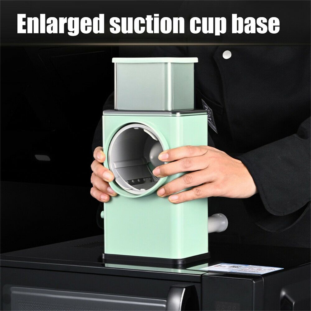 Manual Rotary Drum Grater, Vegetable Slicer, Chopper and Cheese Grater for Kitchen
