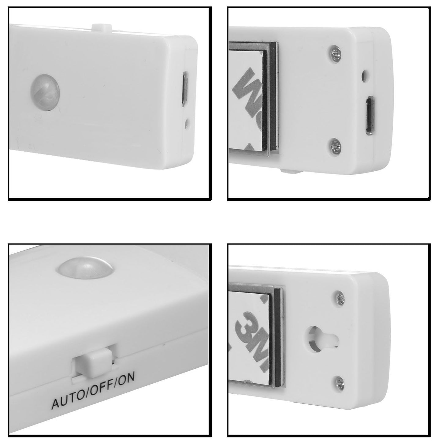 EL608 Rechargeable LED Night Light, Infrared Motion Sensor Wall Lamp, Cool White