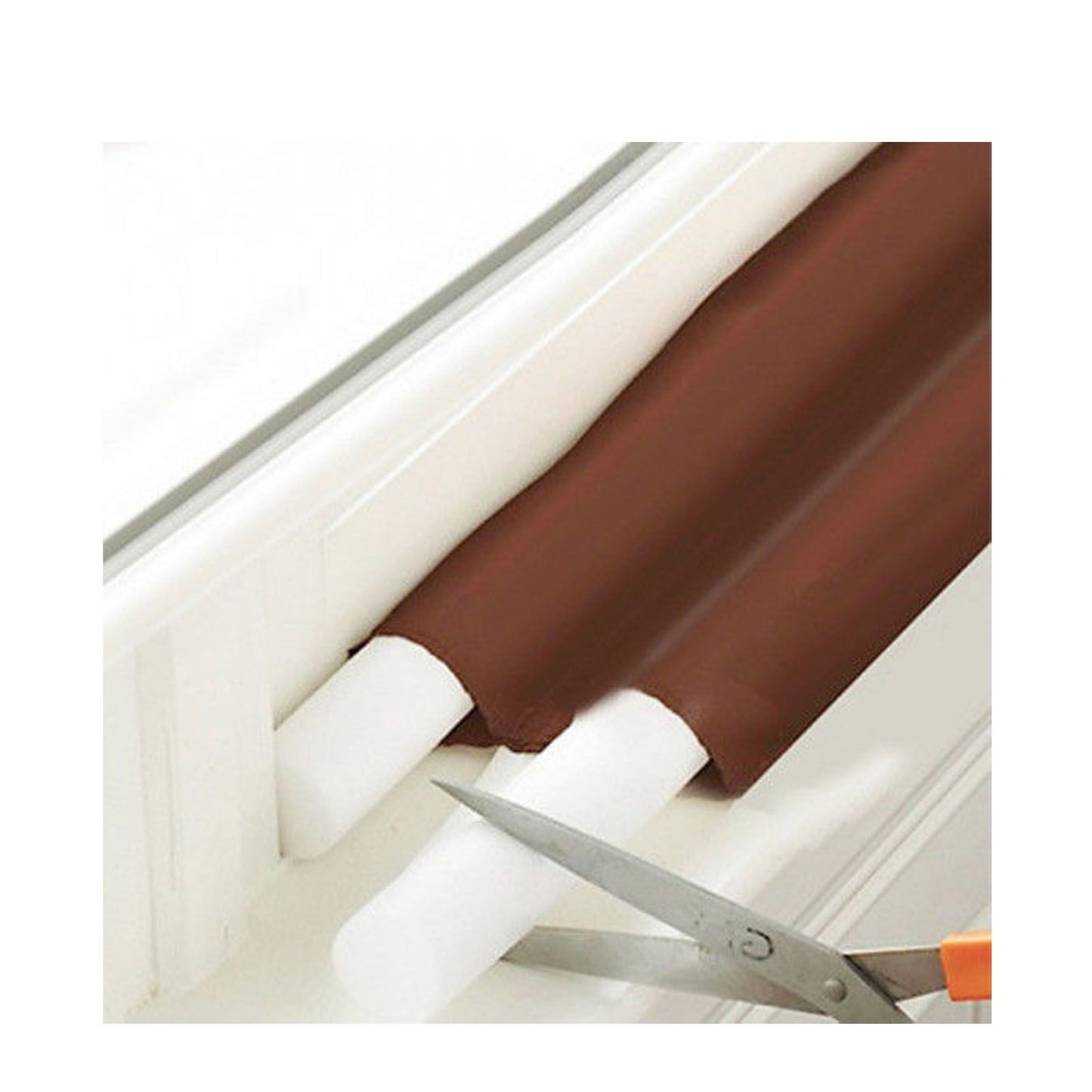 Double-Sided Draft Stopper for Doors, Snake Door Draft Guard and Weather Seal