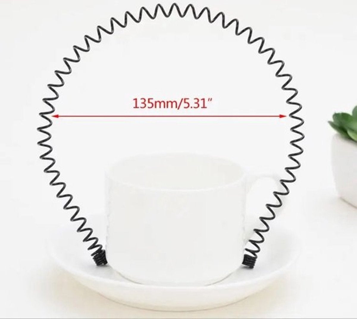 2x Wave Tiara Sport II Headband I Hairband I Unisex I Metal I Black