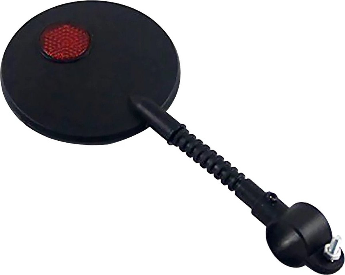 Bicycle mirror - rearview mirror with red reflector