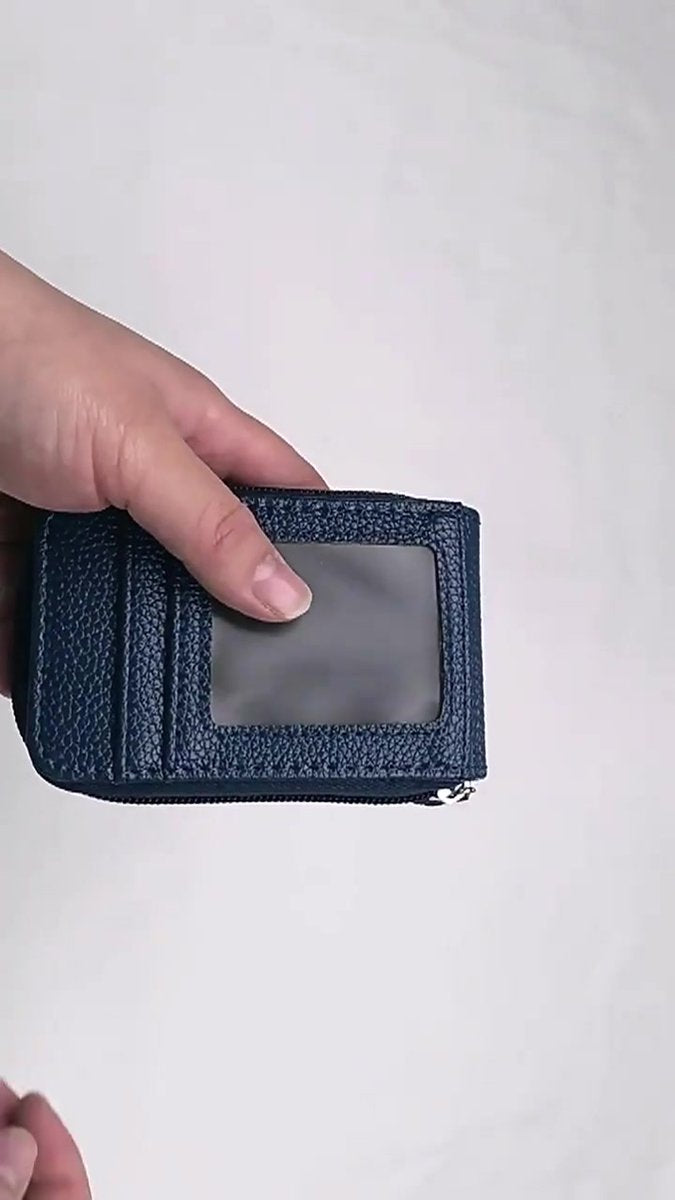 Card Holder for 12 Cards with Anti-RFID | Wallet | Credit Card Holder | With Cash & Coin Compartment | With Driver's License Compartment | PU Leather | Orange