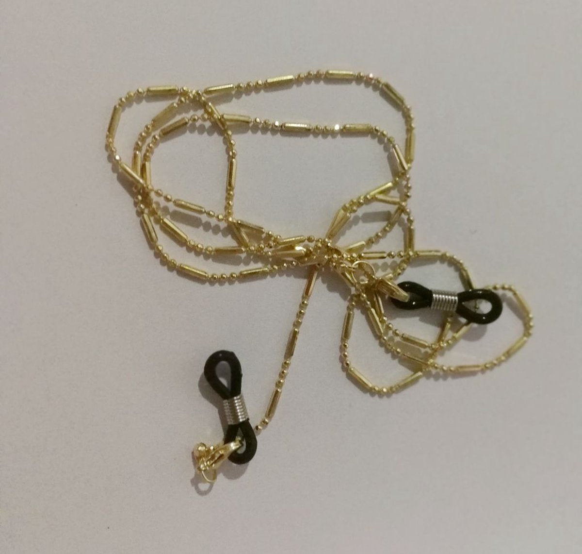 Gold Glasses Cord | Glasses Cord | Sunglasses Cord | Glasses Chain | Glasses Cord | With Black Loop | 72 CM