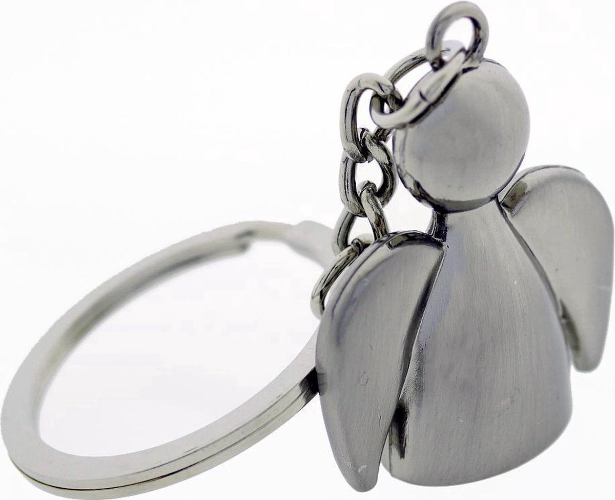 Guardian Angel Keychain | Guardian Angel Keychain | Key Holder | Stainless Steel | Silver