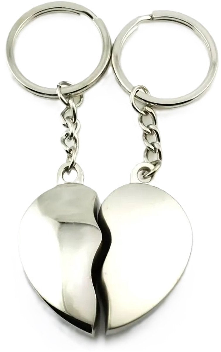 Heart and Arrow Keychain 2-piece I Love You I Couple Keychain I Two-piece Heart Keychain