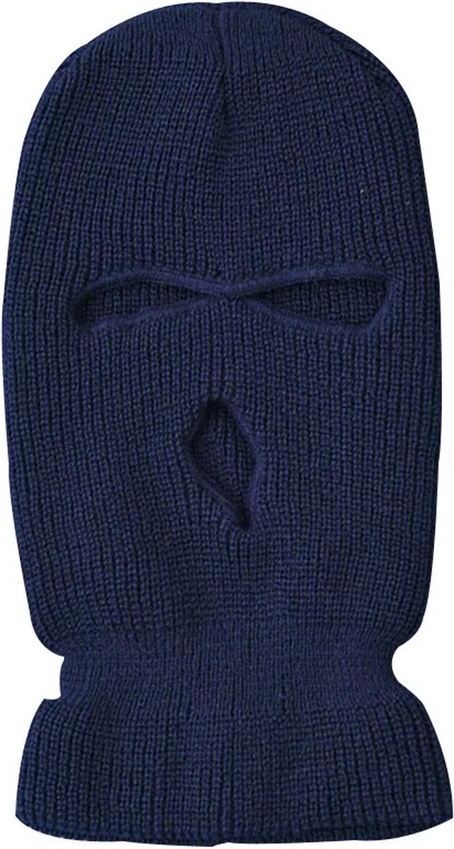 Three-Hole Balaclava | Facemask | Ski Hat | Bivouac | Winter Sports | Motorcycle/Skipper/Cycling Hat | Universal / One Size | Navy Blue