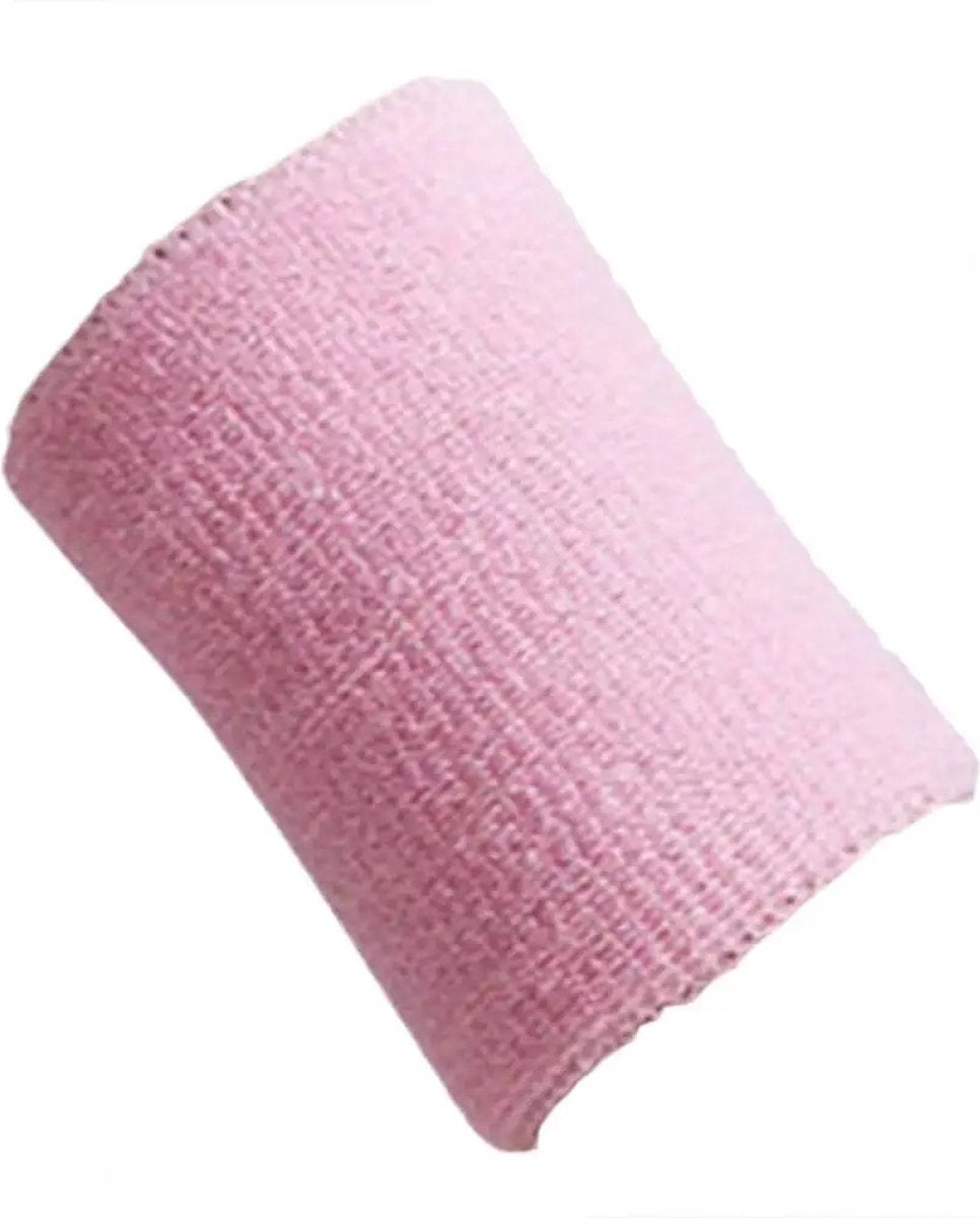 Wristbands Set of 2 | Sweatband | Sweatbands | Wrist | Sports Bands | 1 Piece | 8 x 8 CM | Light Pink
