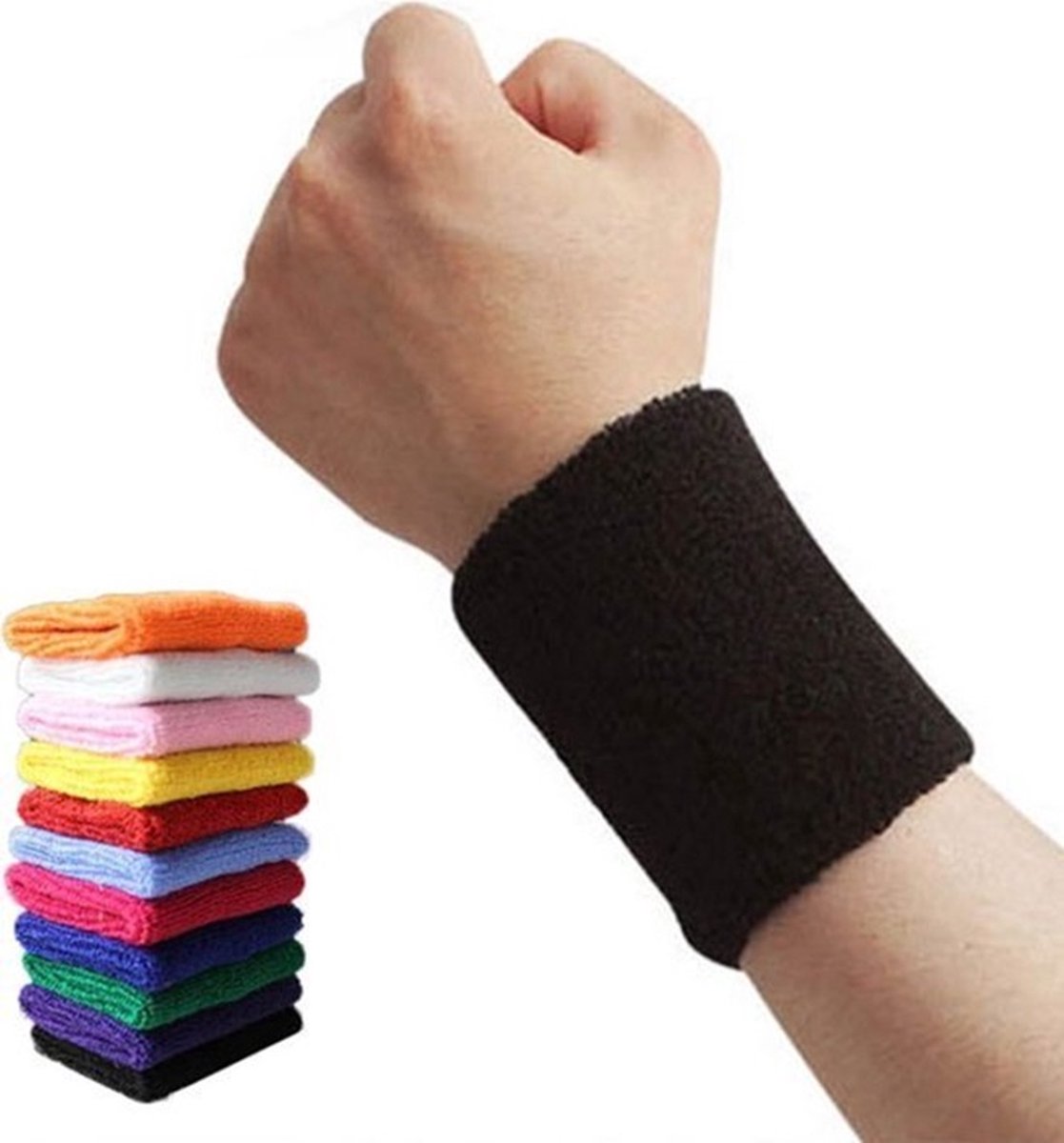 Wristbands | Sweatband | Sweatbands | Wrist | Sports Bands | 1 Piece | 8 x 8 CM | Light Pink