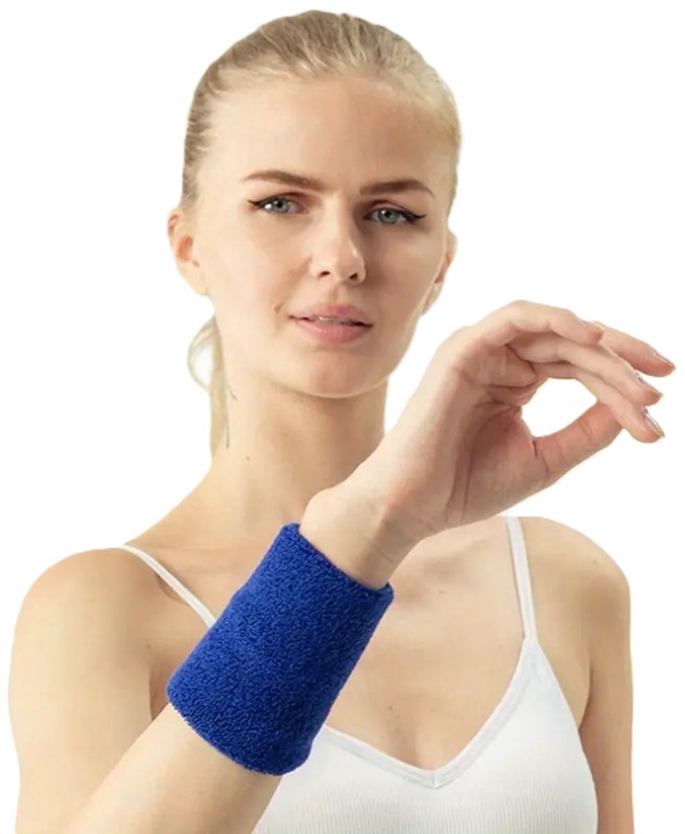 Wristband | Sweatband | Sweatbands | Wrist | Sports band | 1 piece | Blue