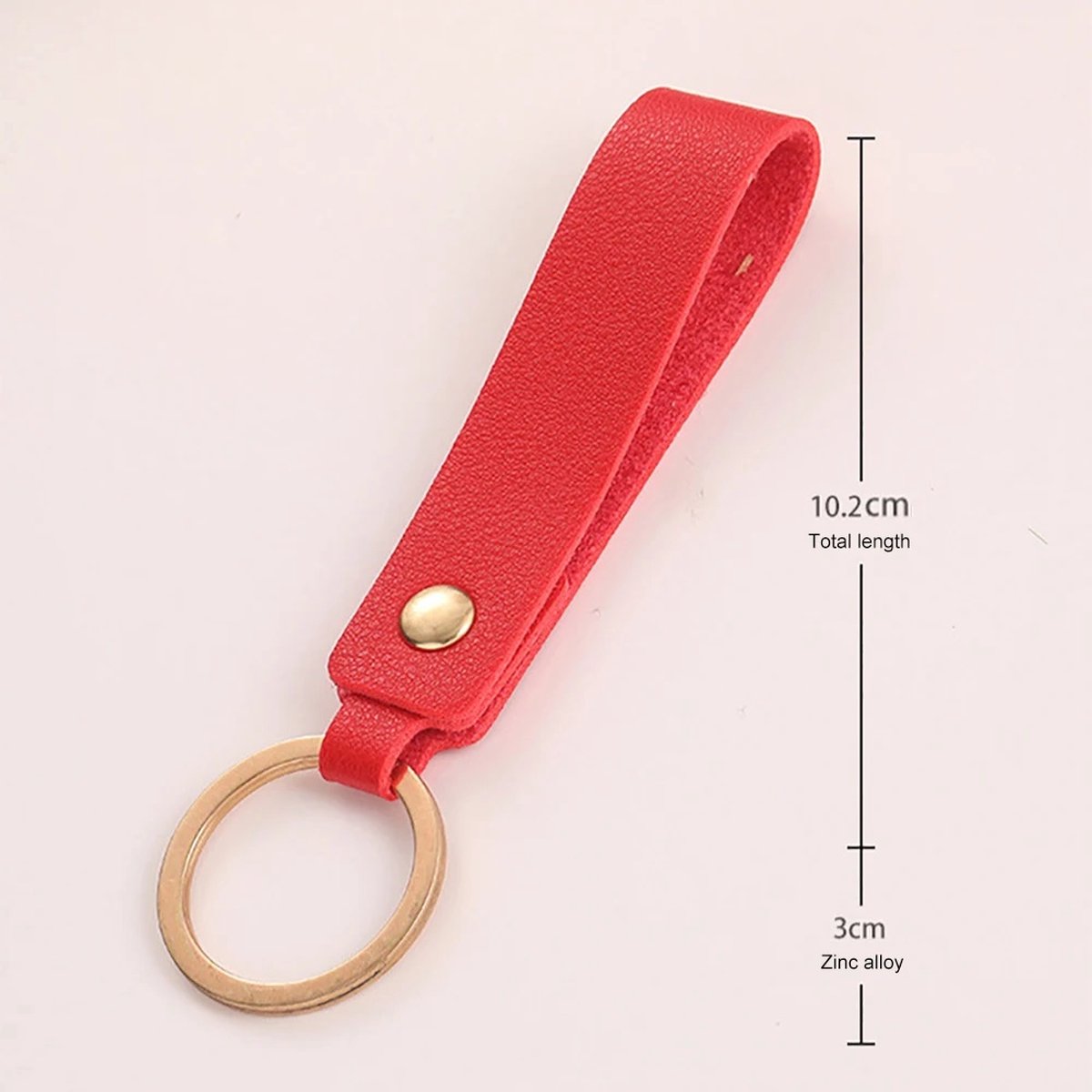 Keychain | Key Holder | PU Leather Keychain | Universal | Red