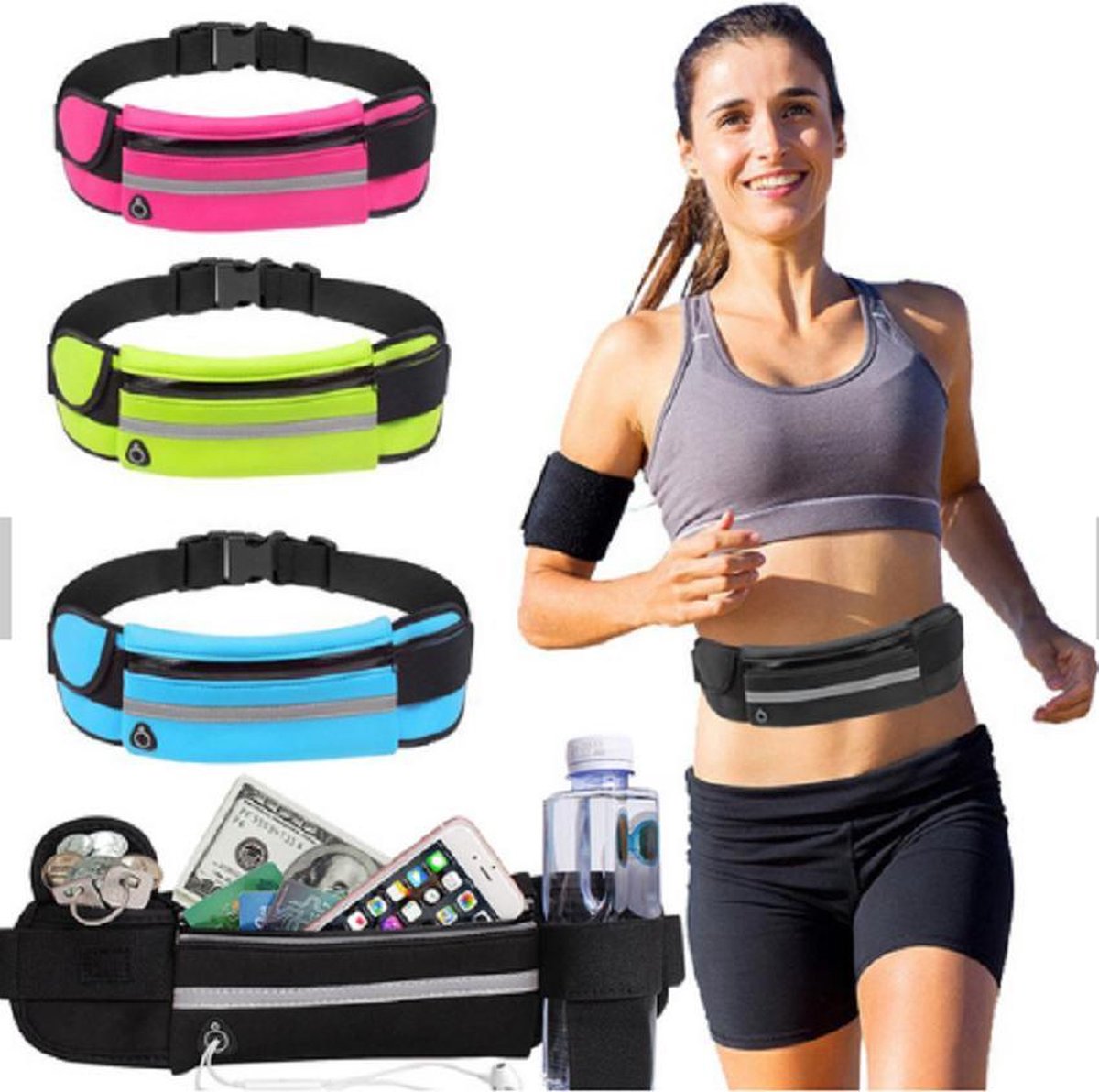Waist Bag - Fanny Pack - Fitness - Orange