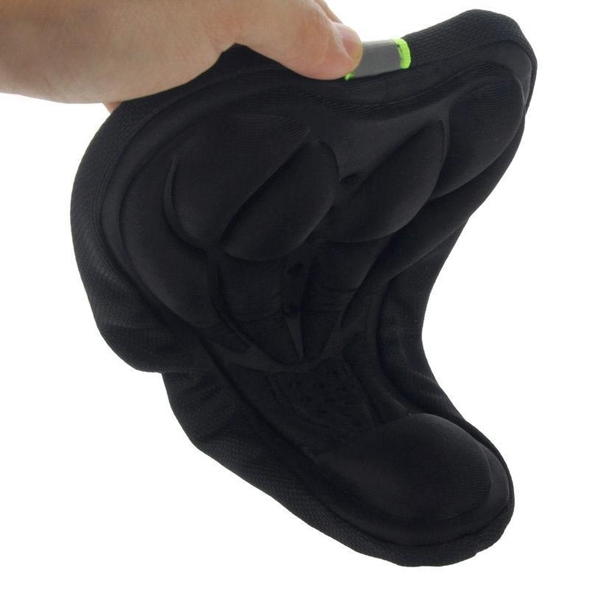 Note type!! 3D Silicone Lycra Nylon & Gel Pad Bicycle Saddle Seat Cover Soft Cushion Fits Types of Bikes (Black)