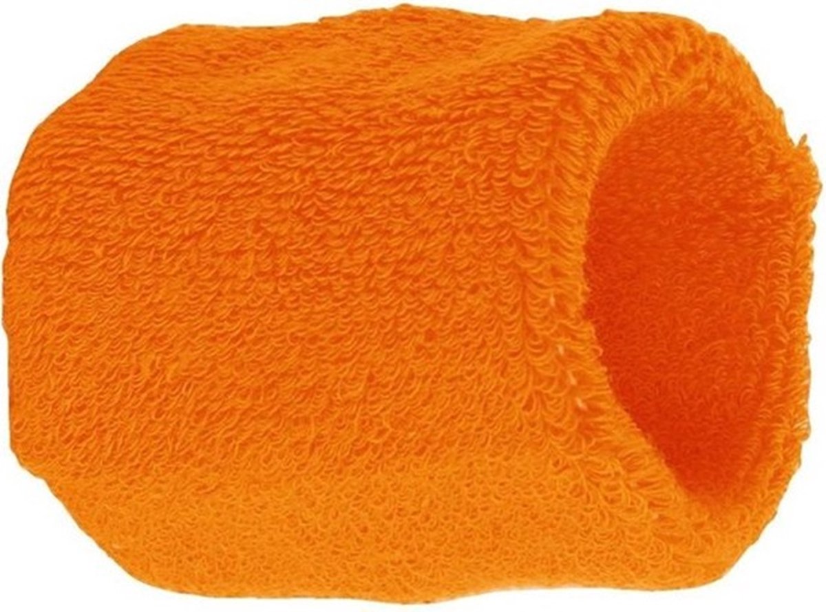 Wristband Set | Sweatband | Sweatbands | Wrist | Sports Bands | 2 Piece | Orange