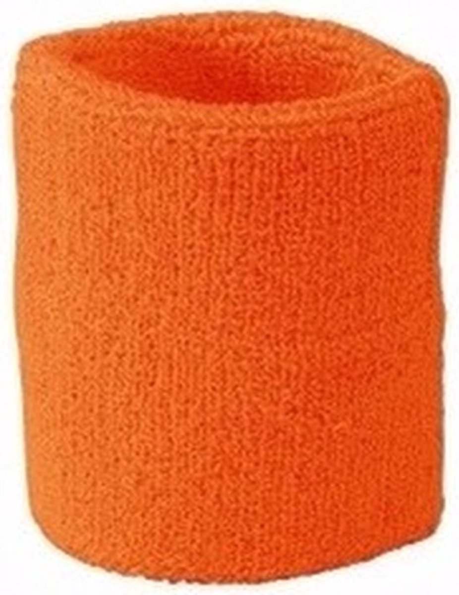 Wristband Set | Sweatband | Sweatbands | Wrist | Sports Bands | 2 Piece | Orange